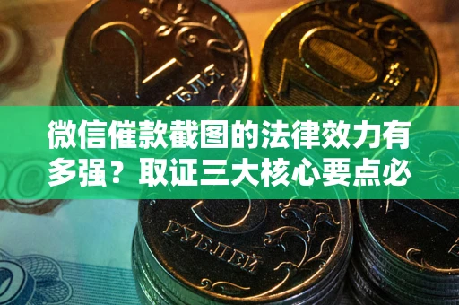 济南微信催款截图的法律效力有多强？取证三大核心要点必须知道！