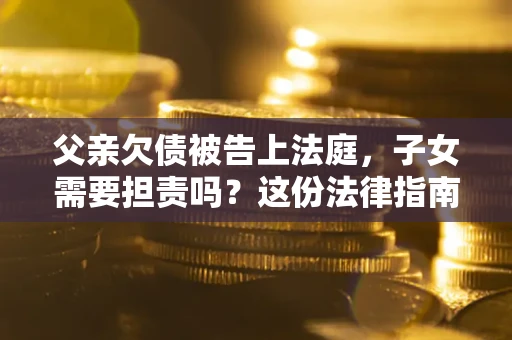 济南父亲欠债被告上法庭，子女需要担责吗？这份法律指南必须看完