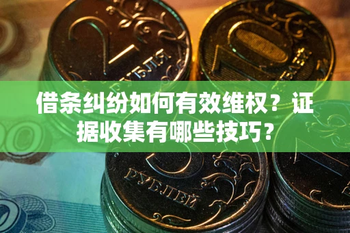 济南借条纠纷如何有效维权？证据收集有哪些技巧？