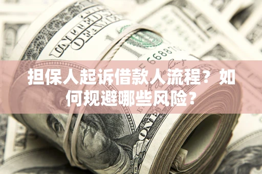 济南担保人起诉借款人流程？如何规避哪些风险？